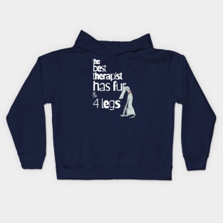 The Best Therapist has Fur and Four Legs Kids Hoodie